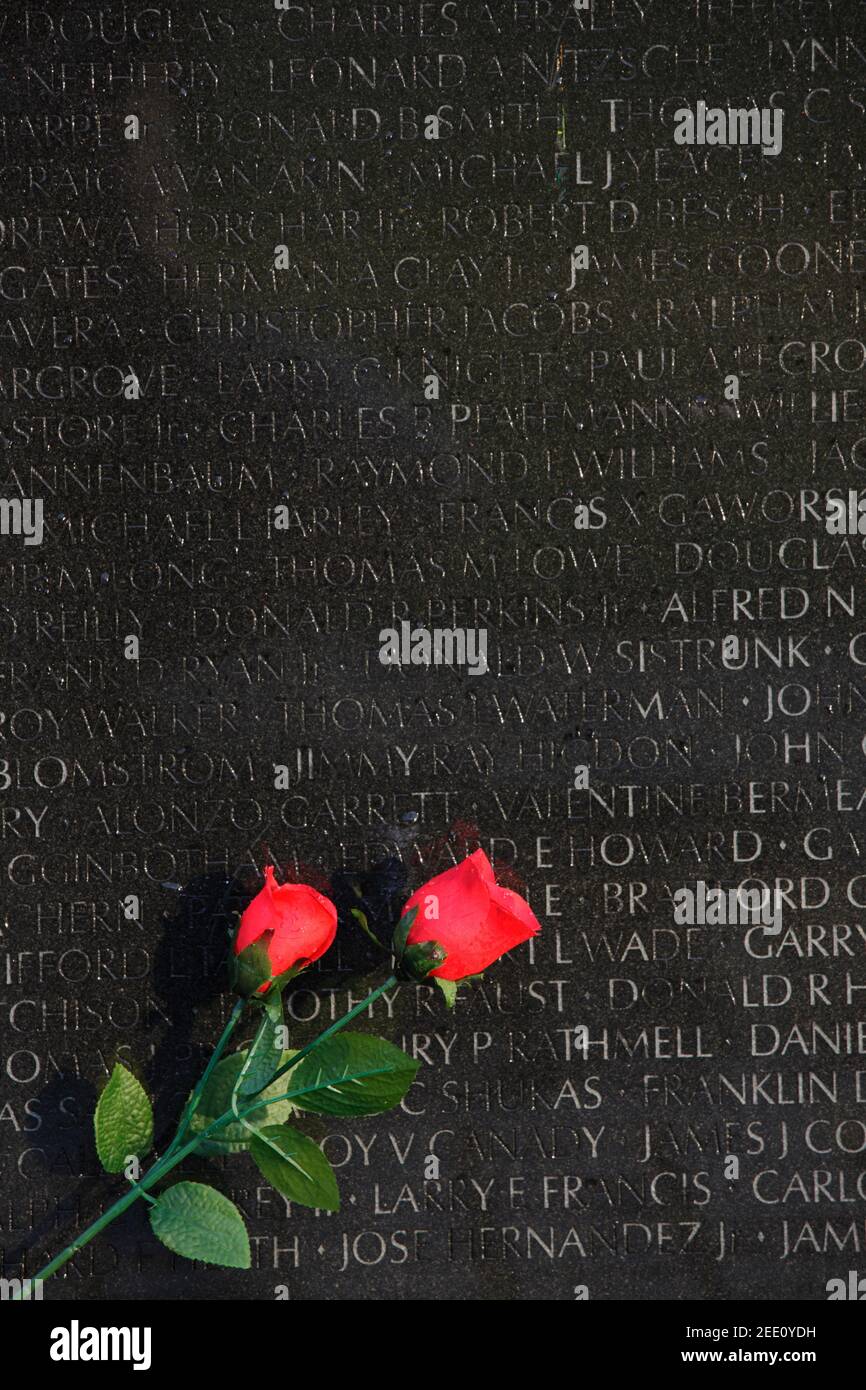 Vietnam Veterans Memorial, Washington D.C., USA Stockfoto