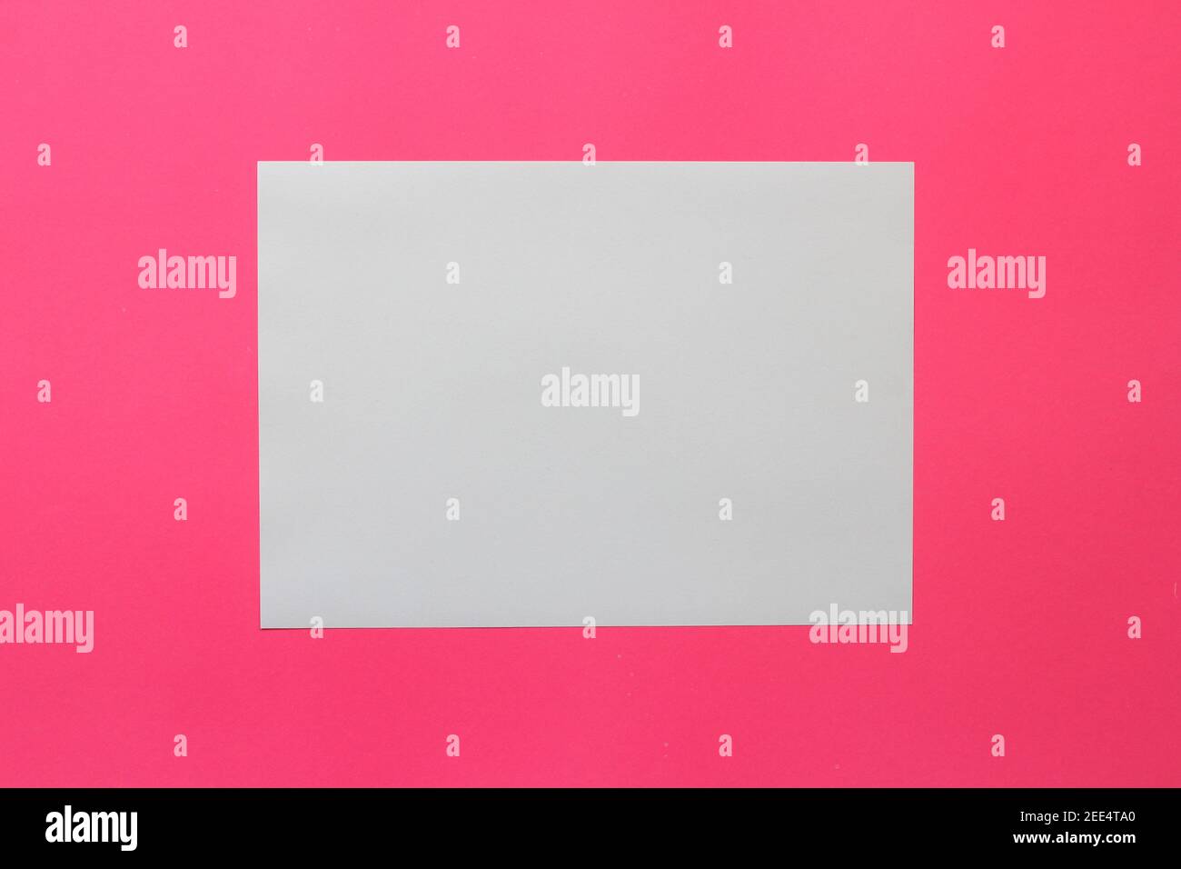 Mock-ups Papier auf rosa Hintergrund, weißes Papier Blank Portrait A4. Broschüre Magazin. Verwenden Sie Banner Produkte Visitenkarten zu präsentieren Ihre Stockfoto