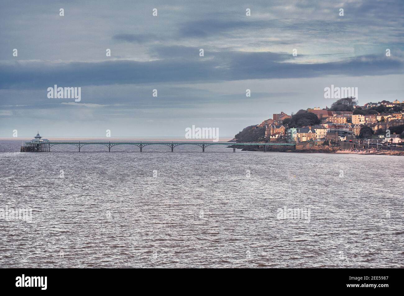 Clevedon Pier in England, Großbritannien Stockfoto