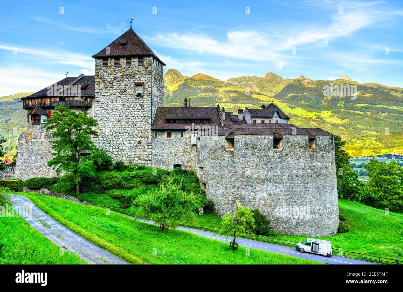 Schloss Vaduz in Liechtenstein Stockfoto