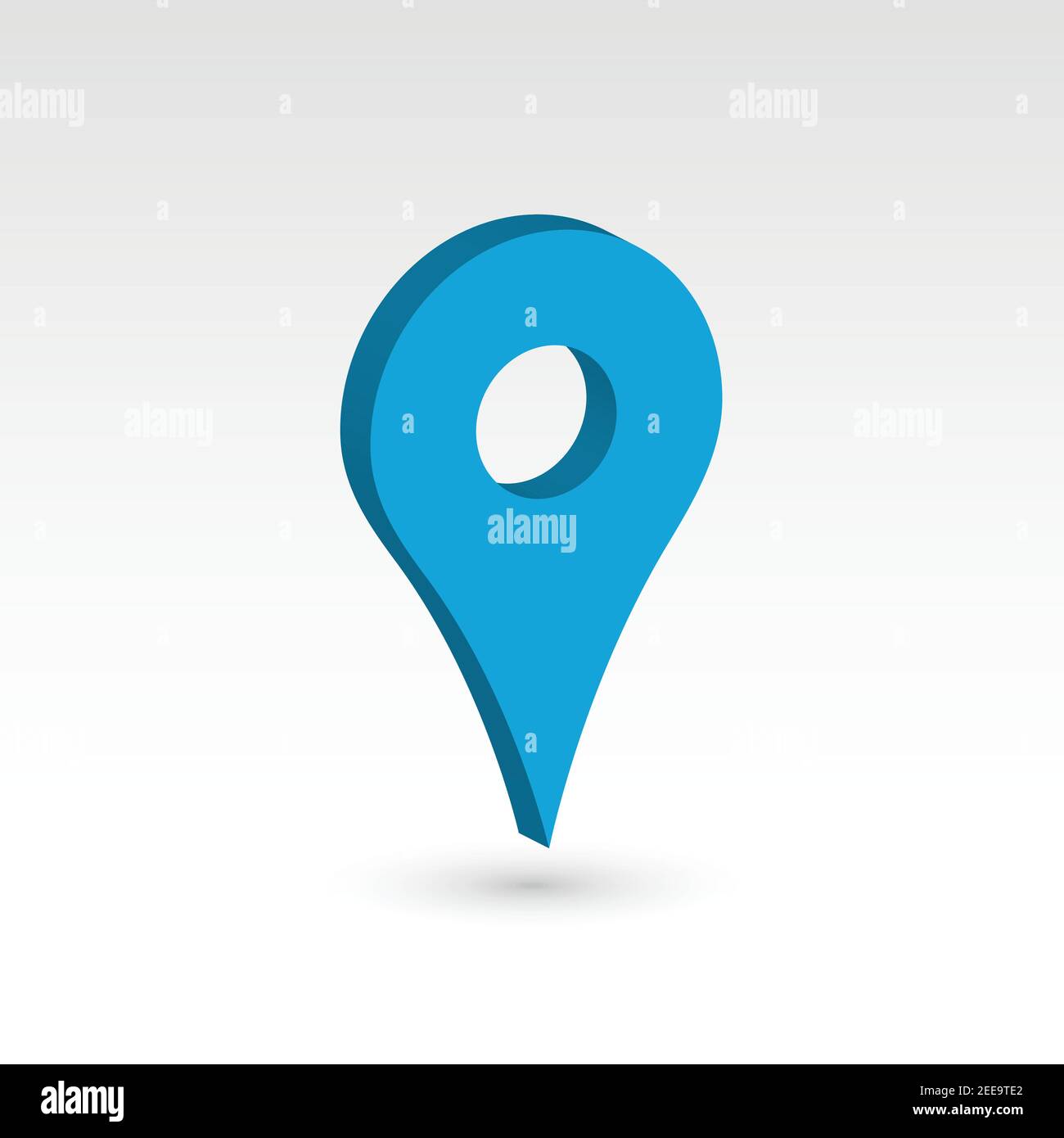 Kartenzeiger - 3D Vektorobjekt Stock Vektor