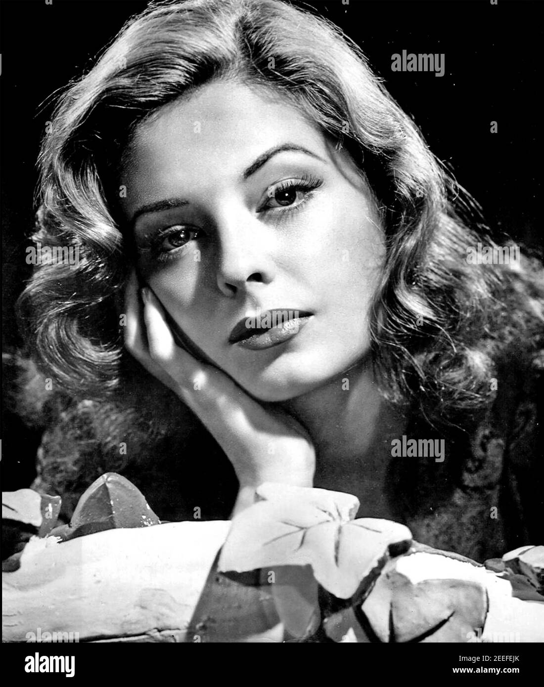 AUS DER VERGANGENHEIT Werbefoto von Jane Greer für Der 1947 RKO Radio Pictures Film Stockfoto