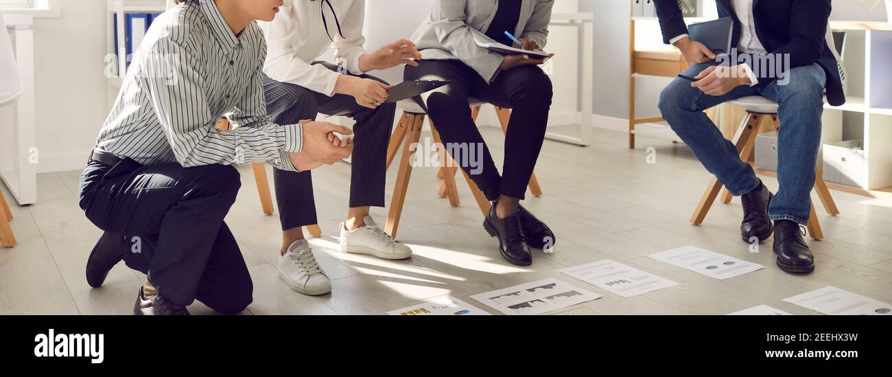 Marketing-Mitarbeiter, Brainstorming, Business Meeting Konzept Stockfoto