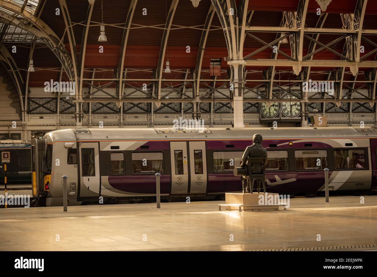 Bahnhof London-Paddington Stockfoto