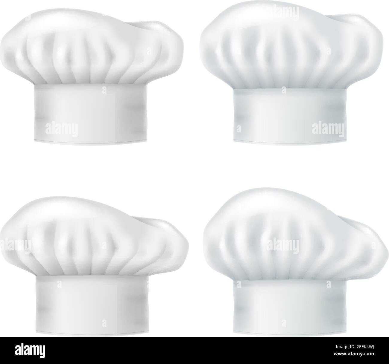 Set Kochmützen. Vektorgrafik. Stock Vektor