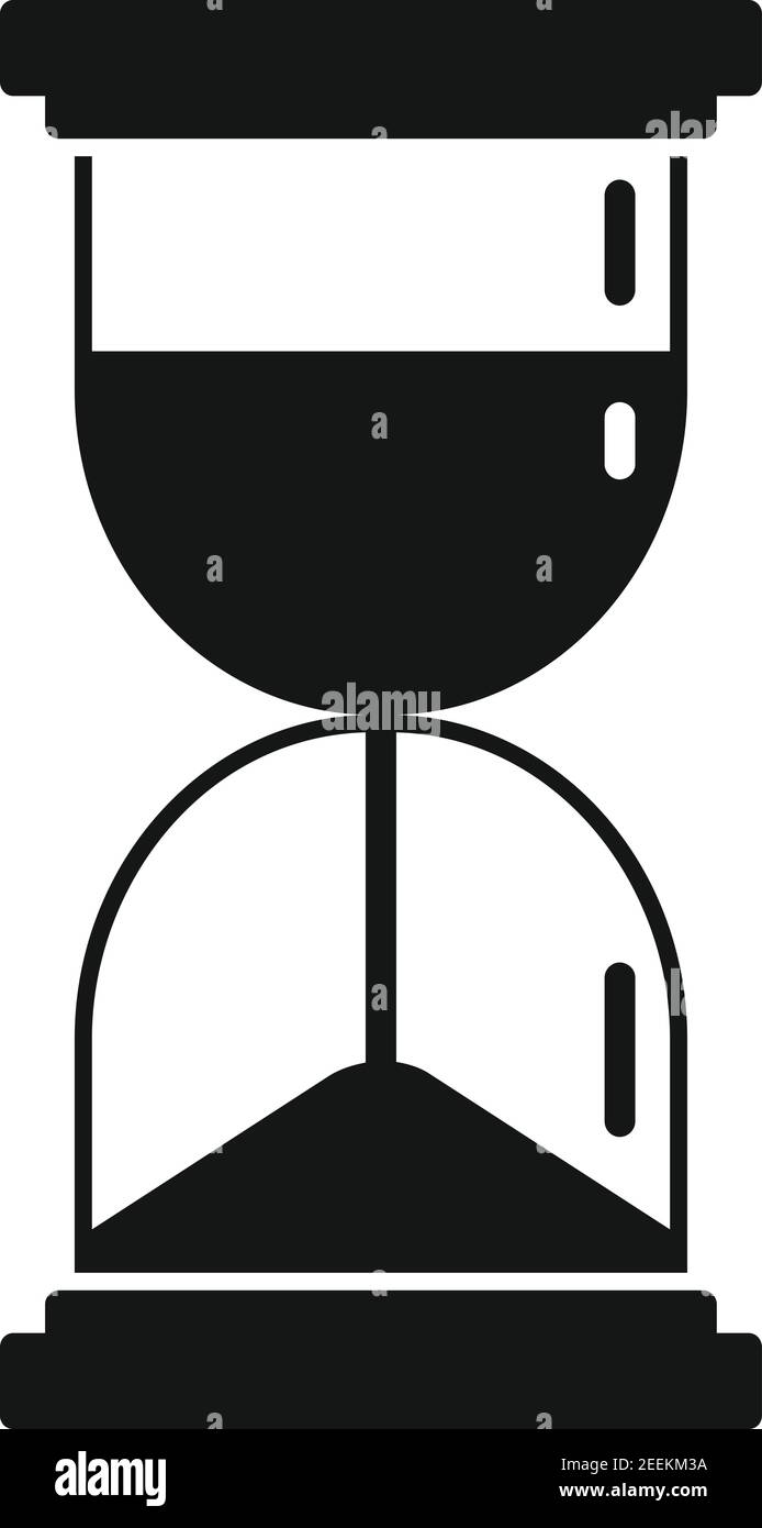 Staatsanwalt Sanduhr Symbol, einfachen Stil Stock Vektor