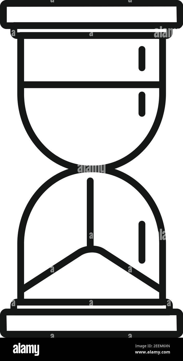 Staatsanwalt Sanduhr Symbol, skizzieren Stil Stock Vektor