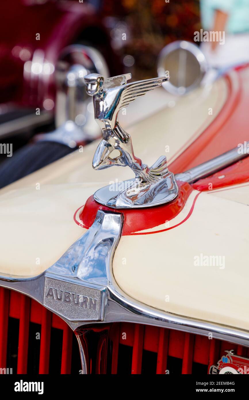 1933 Auburn '8-101' auf der Ausstellung 'Cars on Fifth' - Naples, Florida, USA Stockfoto