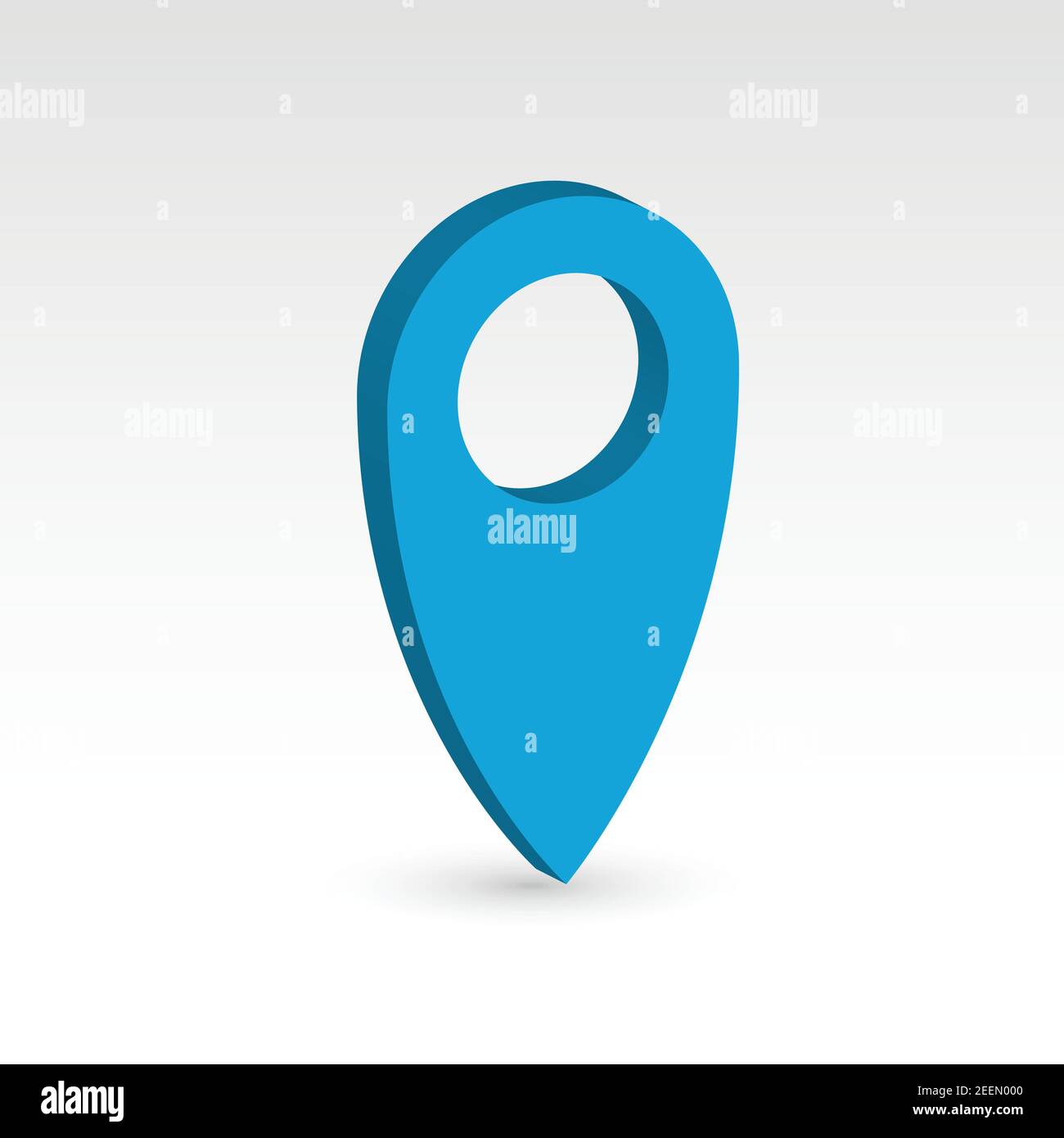 Kartenzeiger - 3D Vektorobjekt Stock Vektor