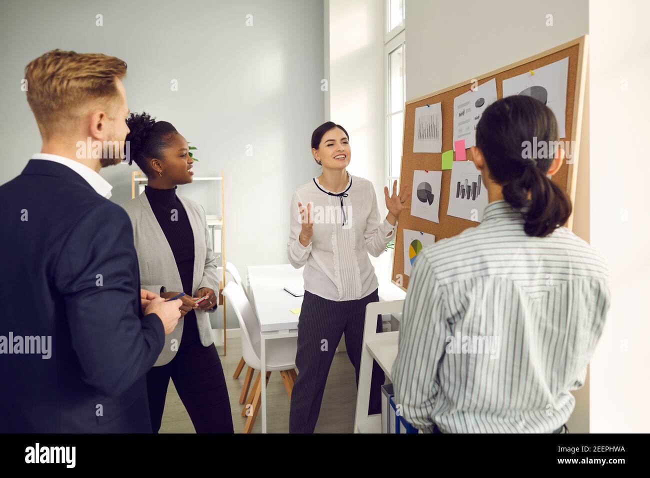 Präsentation, Brainstorming, Coaching-Konzept Stockfoto