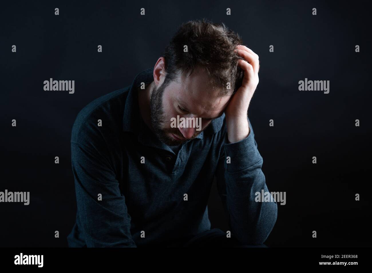 Psychische Gesundheit Depression Stockfoto