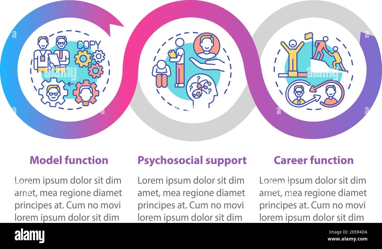 Social Working circs Vektor Infografik Vorlage Stock Vektor