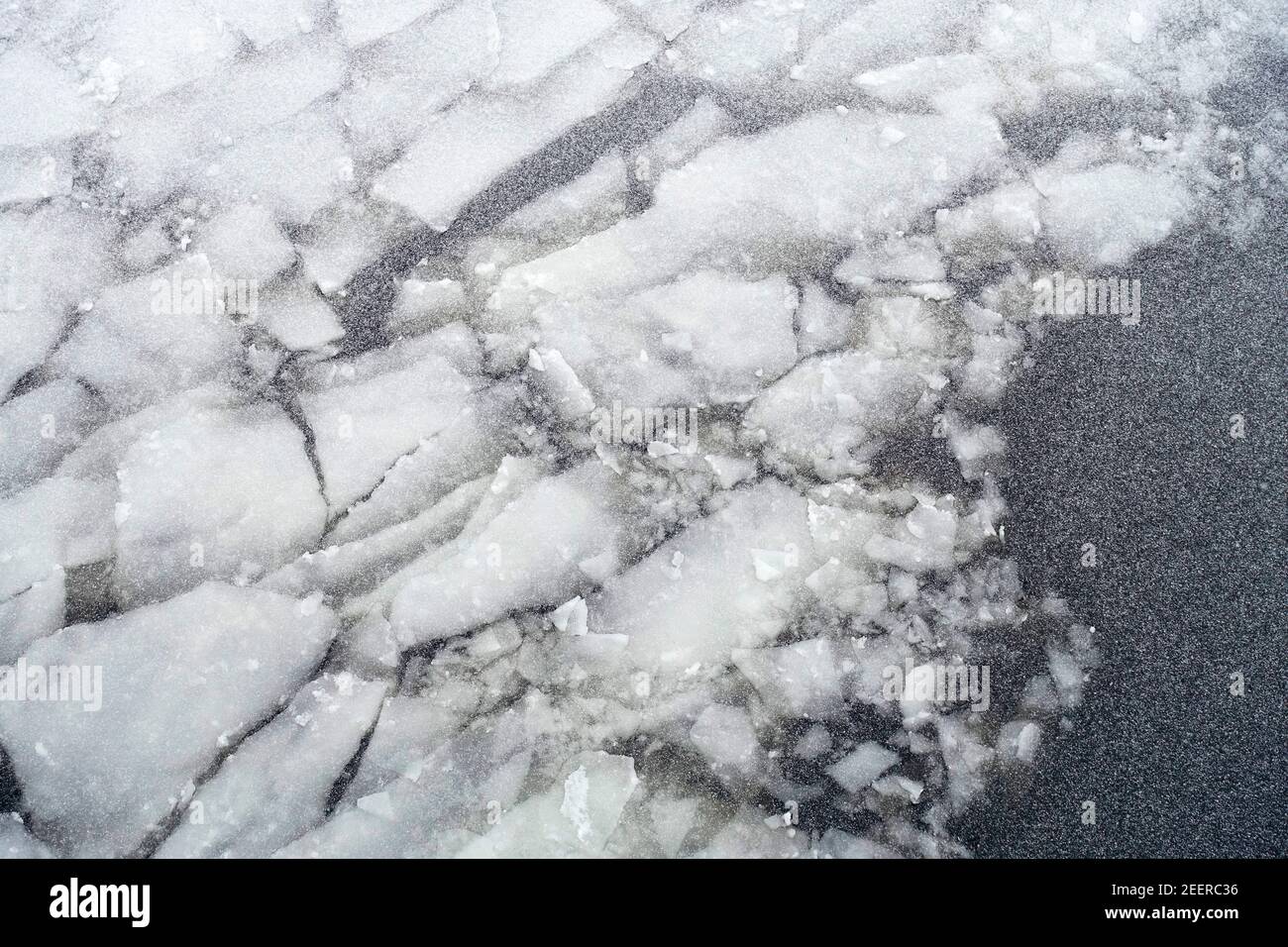 Eisschollen Stockfoto