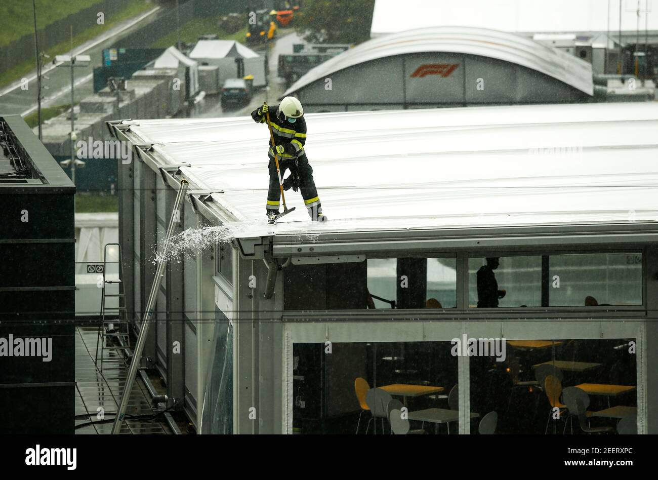 Regen, Pluie, Illustration während der Formel 1 Pirelli Grosser Preis der Steiermark 2020, Steirischer Grand Prix vom 10. Bis 12. Juli 2020 auf dem Red Bull Ring, in Spielberg, Österreich - Foto DPPI Stockfoto