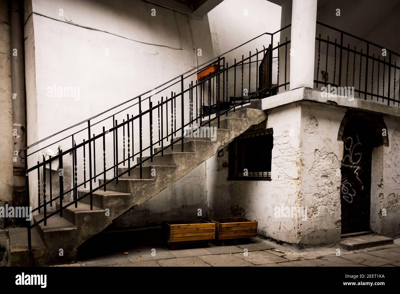 Staircase Protagonist des Films Schindler's List Stockfoto