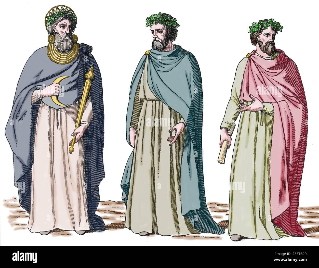 Britische Inseln. 1st Jahrhundert n. Chr. Keltische Menschen. Krieger. Stockfoto