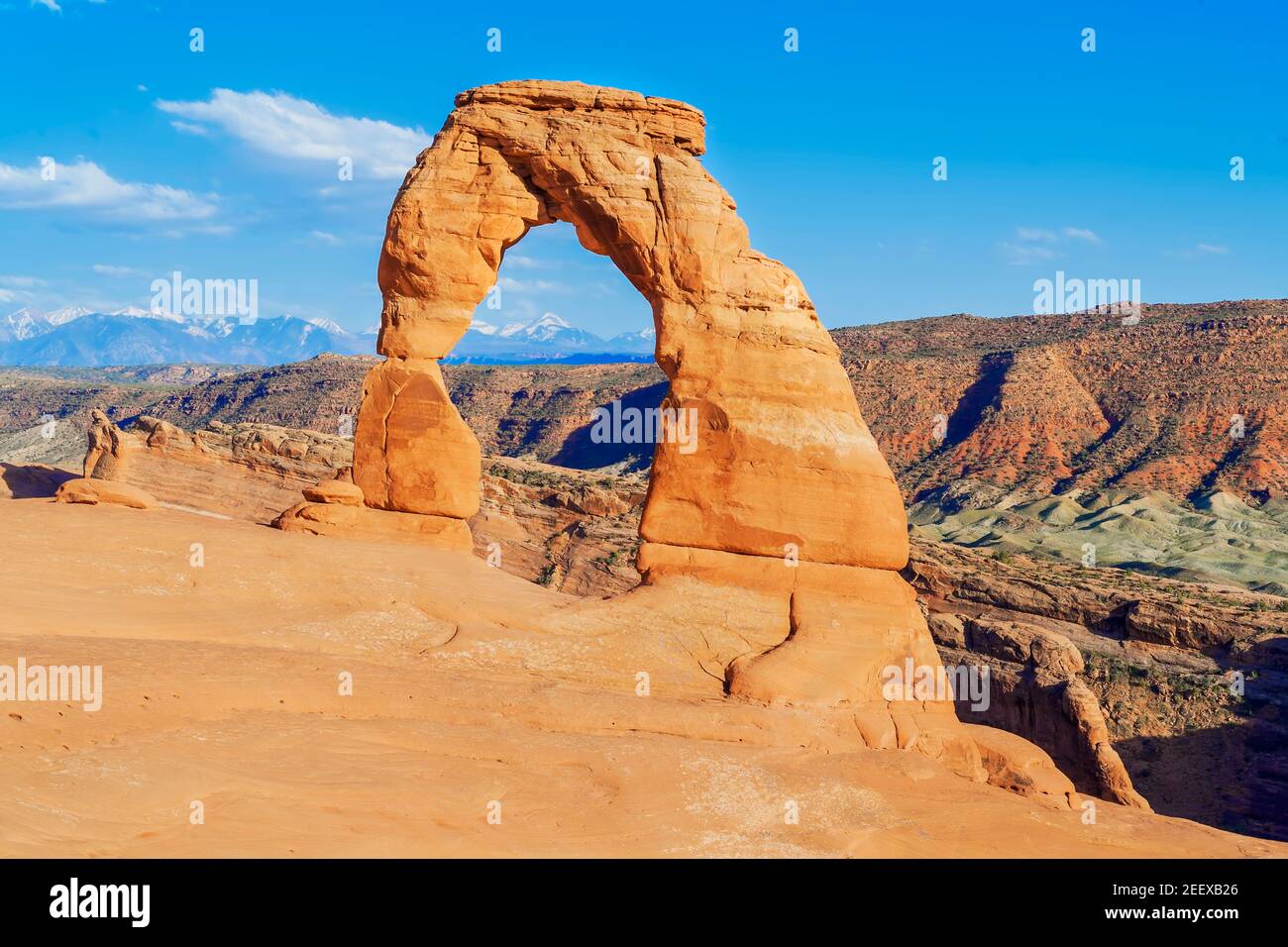 Delicate Arch, Arches National Park, Moab, Utah, Vereinigte Staaten von Amerika, Stockfoto