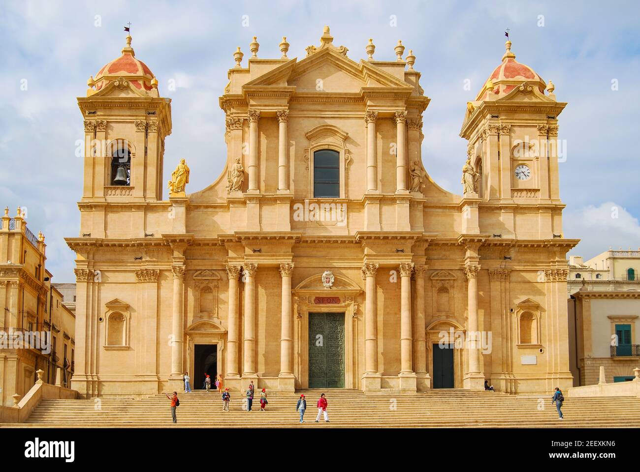 Kathedrale von San Nicolò di Mira, Noto, Syrakus Provinz, Sizilien, Italien Stockfoto