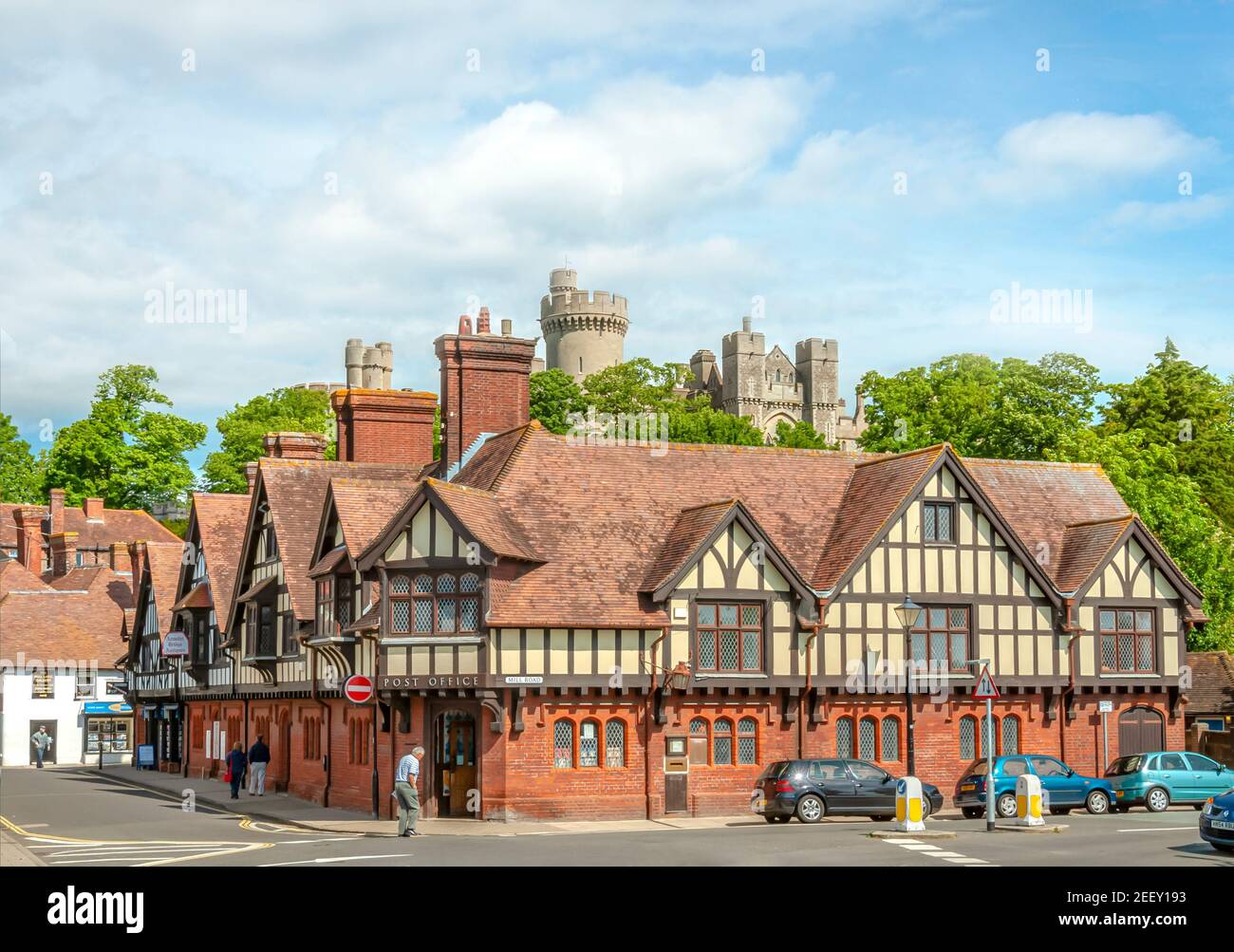 Stadtzentrum von Arundel in West Sussex, Südostengland. Stockfoto