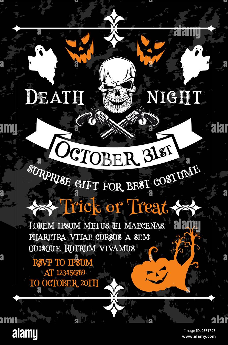 Geelin Halloween Party Einladungen 60-teilig – Mit Umschlägen, Sarg-Design, Für Gruselpartys & Mehr