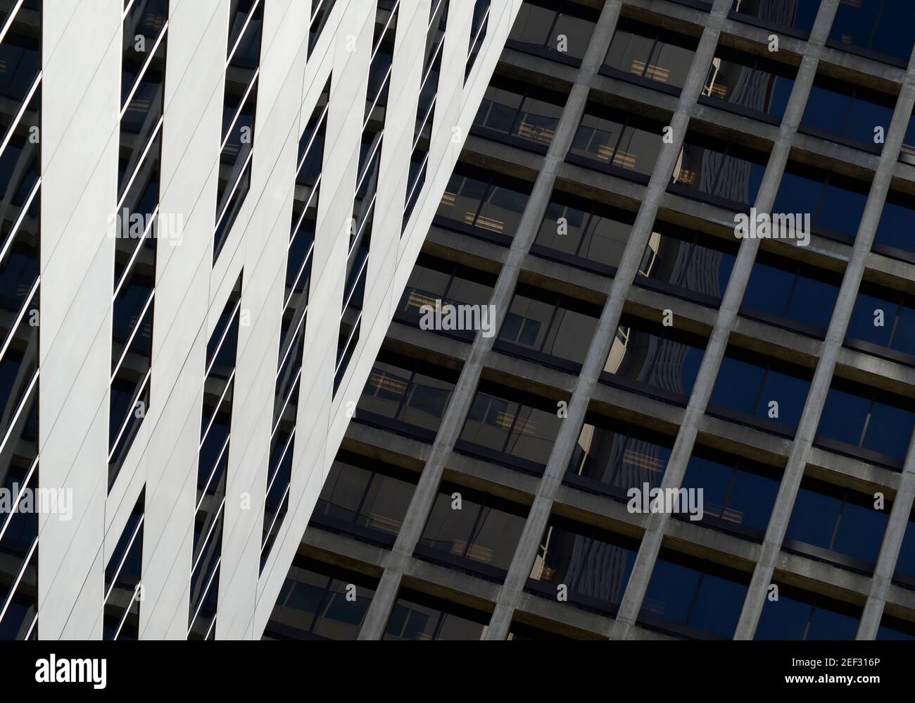Abstraktes Außengebäude in Seattle, WA. Stockfoto