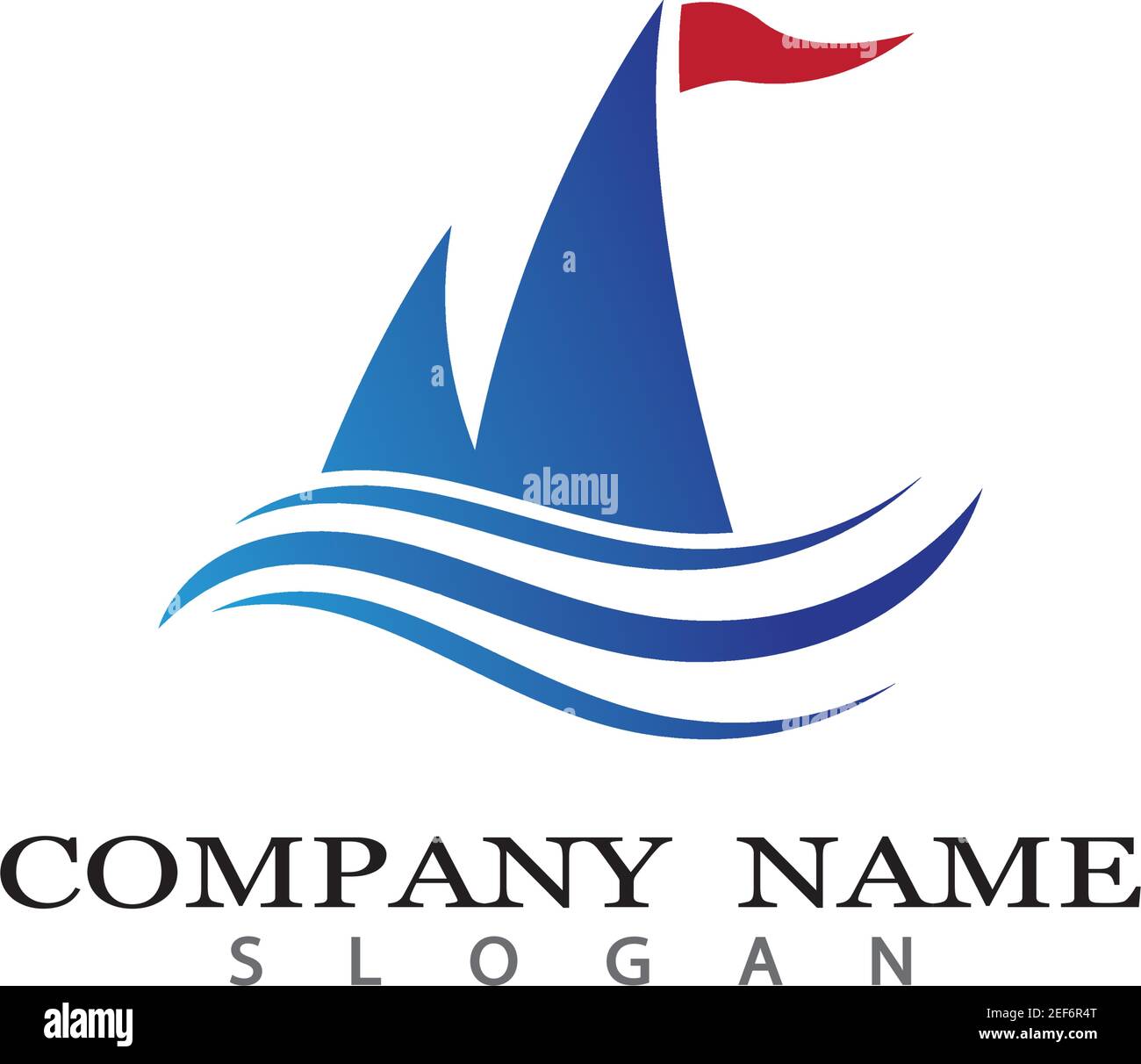 Kreuzfahrtschiff Logo Vorlage vektor Icon Design Stock Vektor