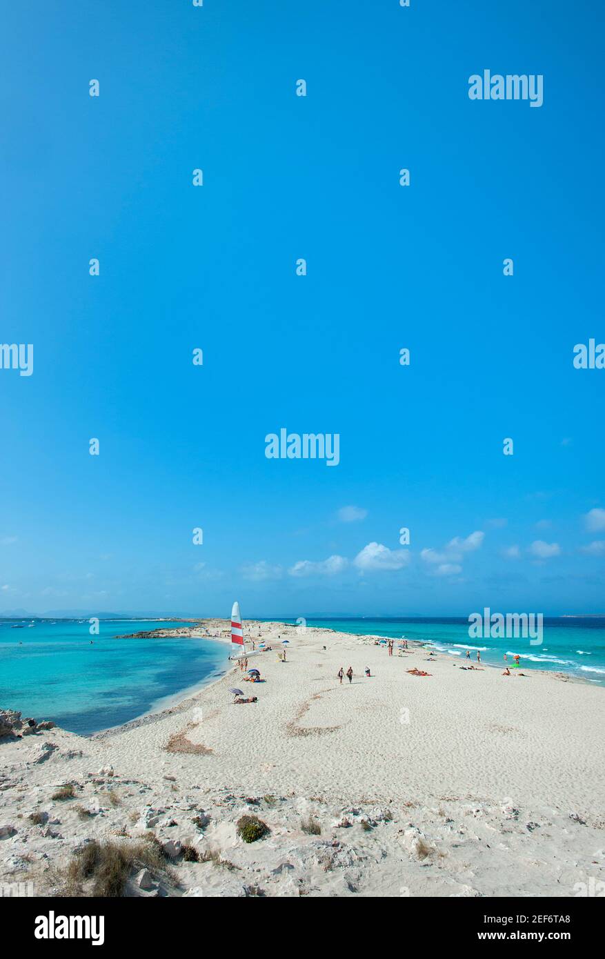 Playa de ses illetes, Formentera, Balearen, Spanien Stockfoto