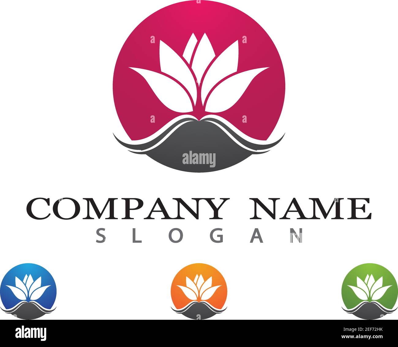 Schönheit Vektor Blumen design Logo-Vorlage-Symbol Stock Vektor