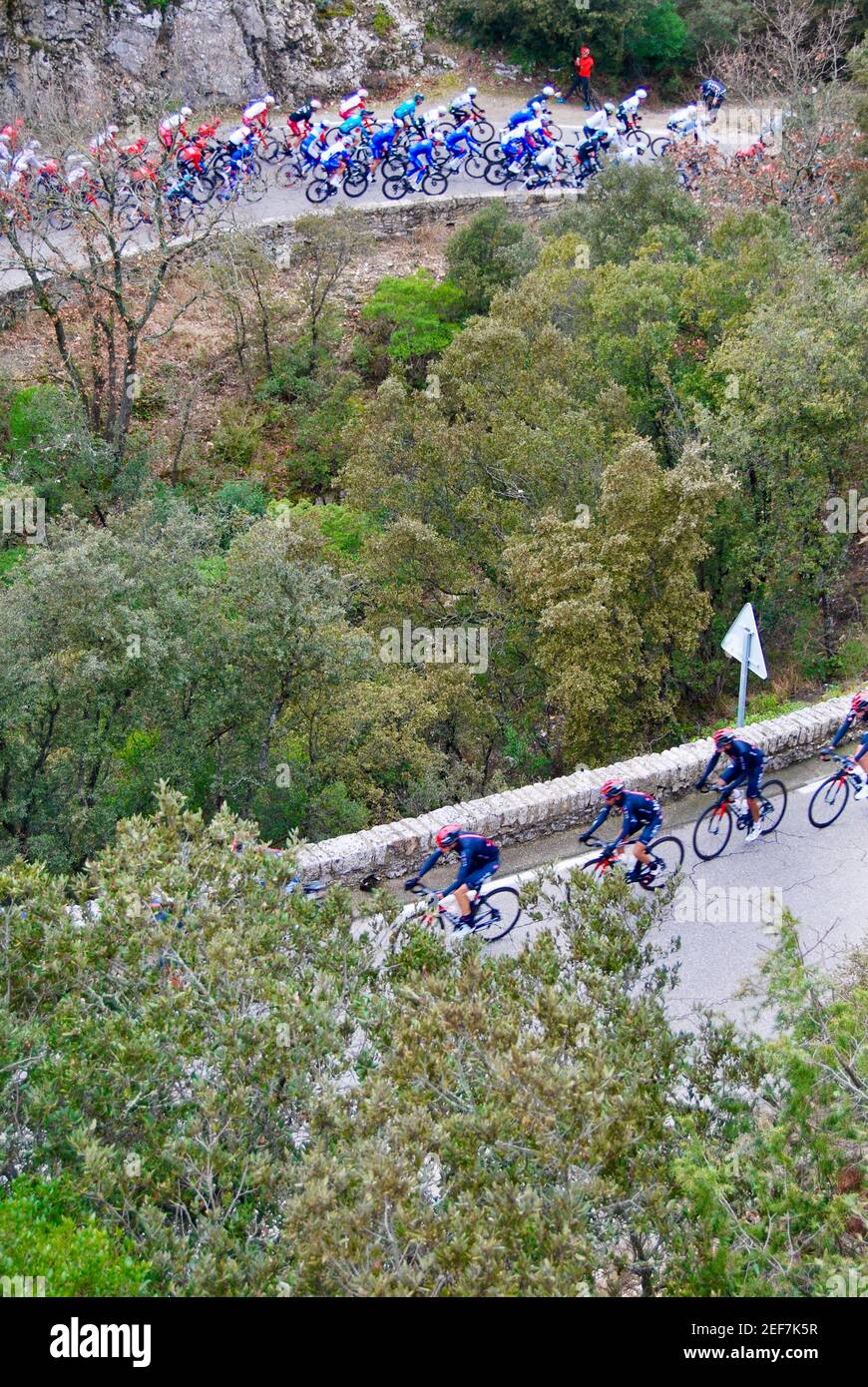 Etappe 3 der Tour de la Provence, Frankreich Stockfoto