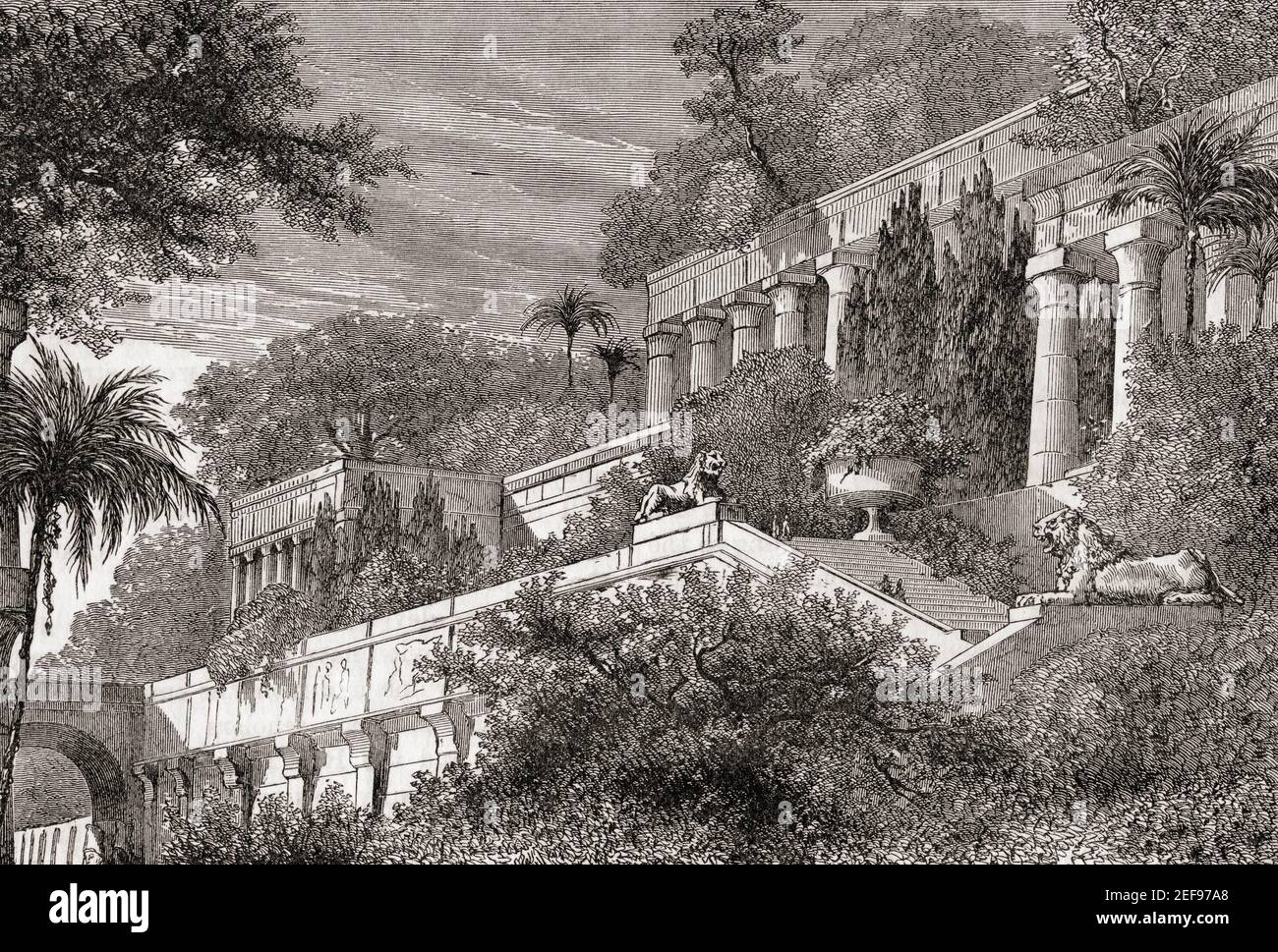 Die hängenden gärten von babylon Fotos und Bildmaterial in hoher