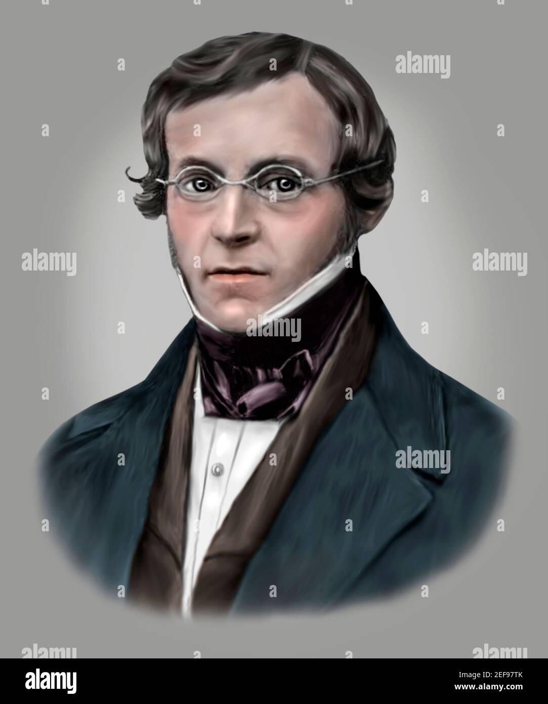 Arnold Arthur Berthold 1803-1861 deutscher Wissenschaftler Physiologe Zoologe Stockfoto