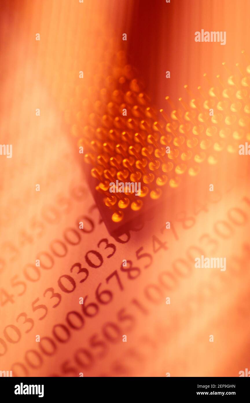Nahaufnahme eines Computer-Chips Stockfoto