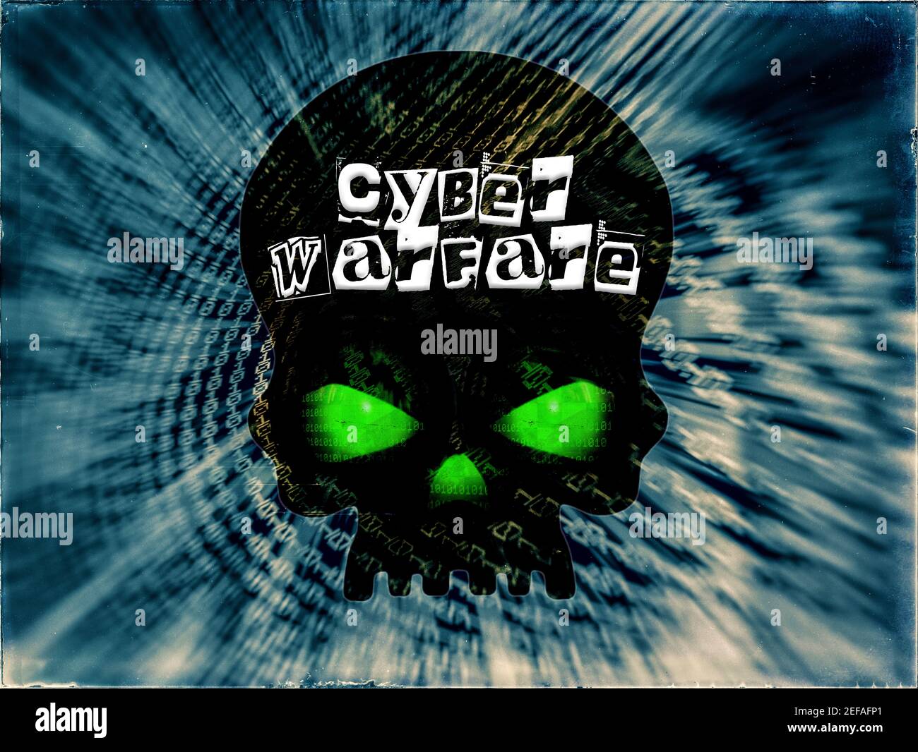 Cyber Warfare, Cyberkriegsführung, Cyber Attack, Cyberangriff, Cyberterrorismus, Cyberkrieg, Cyber-Propaganda, Cyber-Aktivitäten, Cyber-Gegenintelligenz Stockfoto