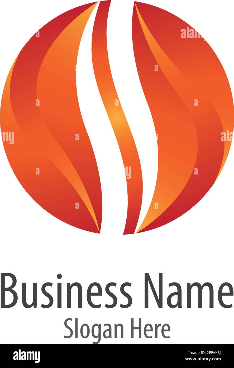 Feuer Flamme Logo Vorlage Vektor Symbol Illustration Design Stock Vektor