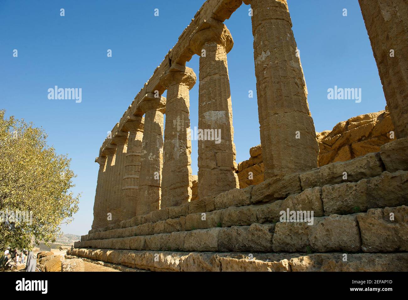 Europa, Italien, Sizilien, Agrigento, Tal der Tempel ist eine archäologische Stätte in Sizilien durch den außergewöhnlichen Zustand der Erhaltung und gekennzeichnet Stockfoto