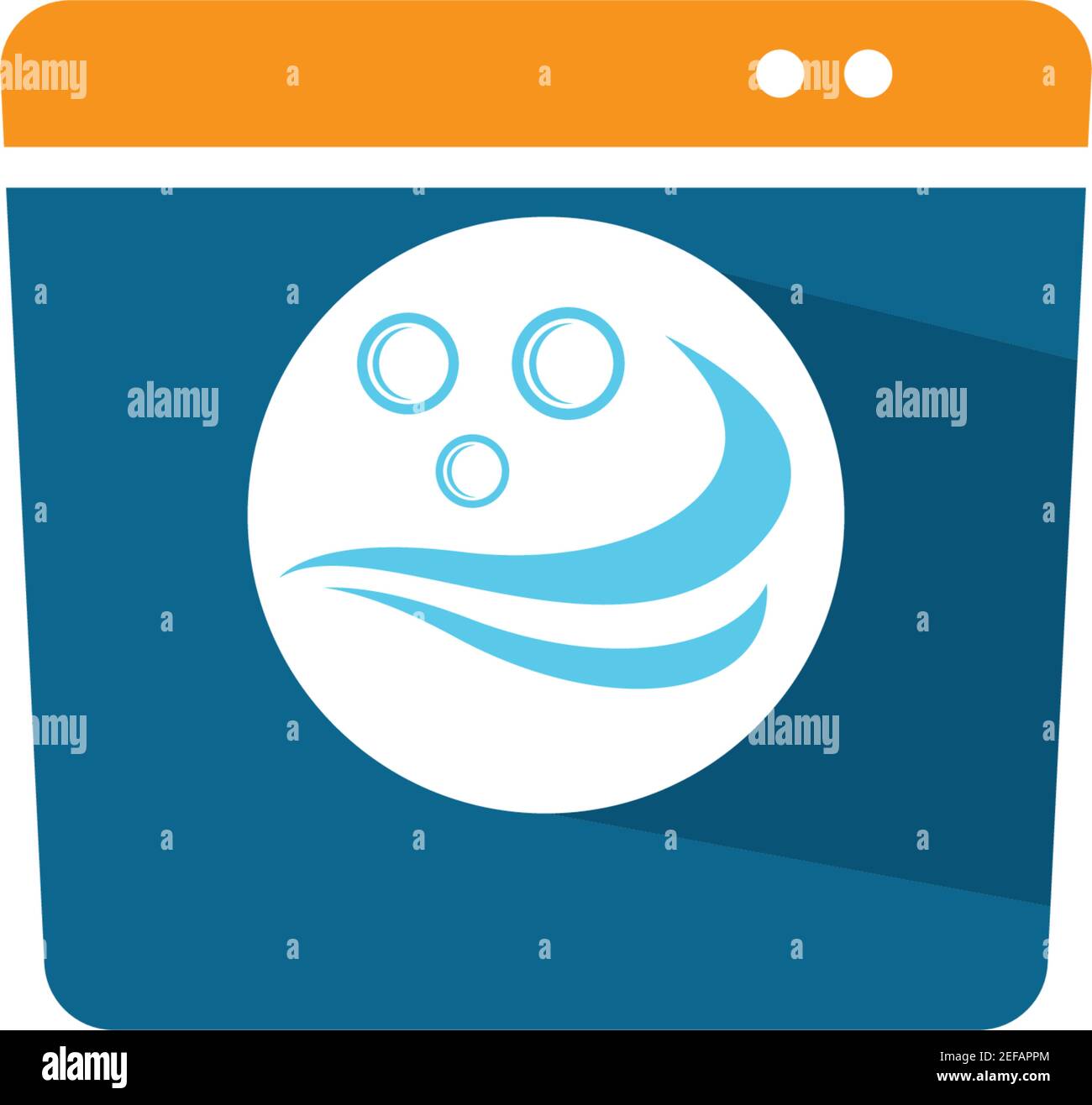 Grafik mit Logo-Vektorgrafik für Wäsche Stock Vektor