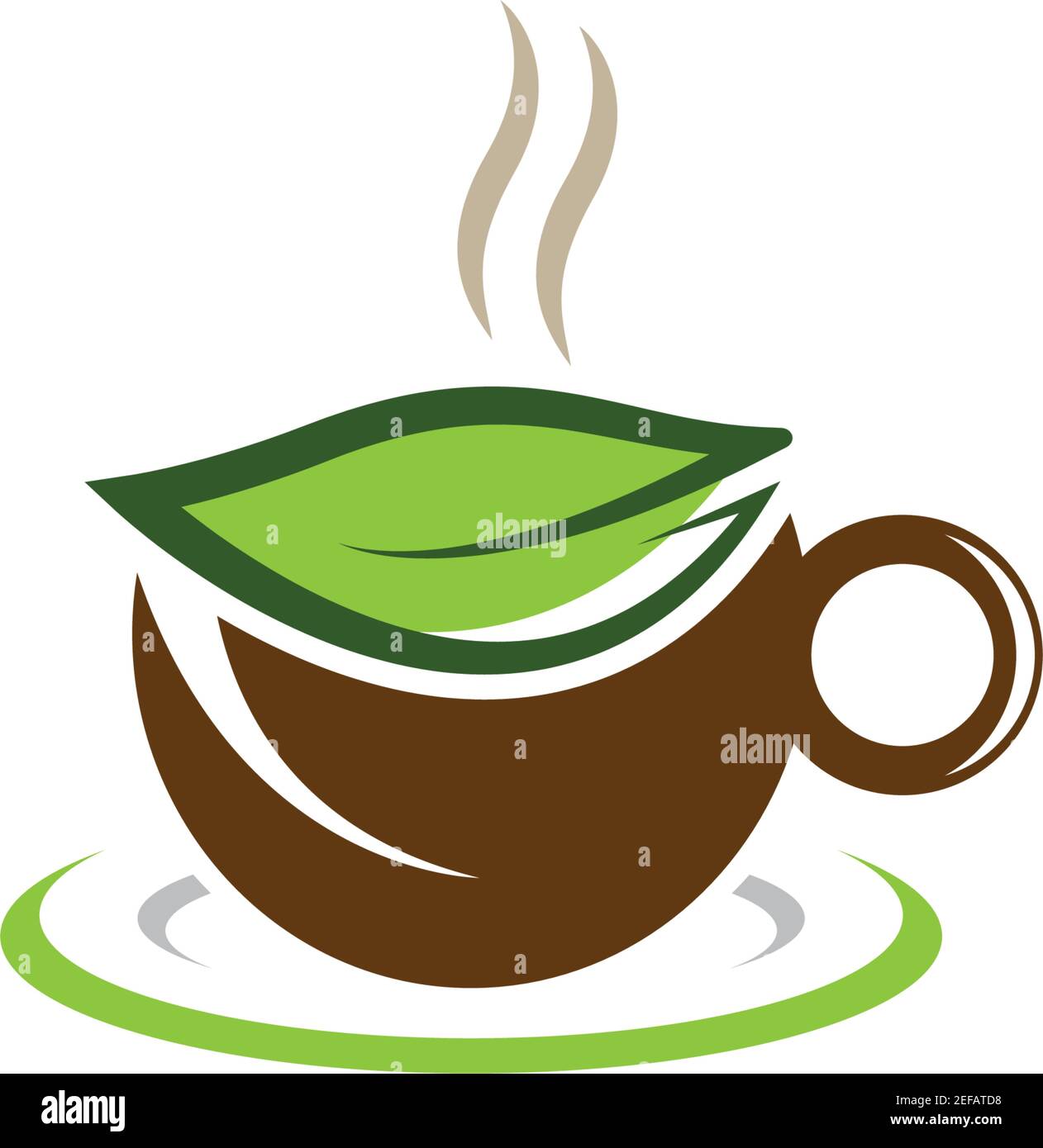 Tee Tasse Logo Vorlage Vektor Symbol Illustration Design Stock Vektor