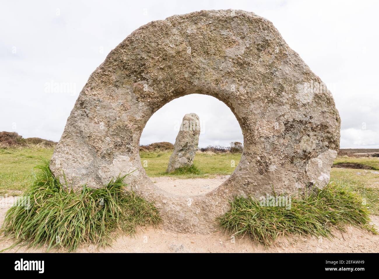 Men an Tol Holed Monument, Cornwall Stockfoto