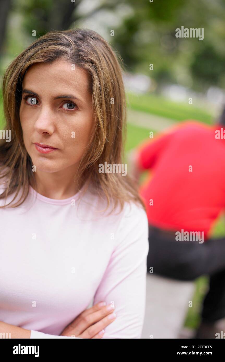 Porträt einer Mitte Erwachsene Frau Stockfoto