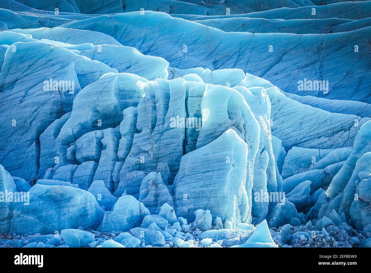 Der Nationalpark Vatnajökull ist Europas größter Gletscher Stockfoto