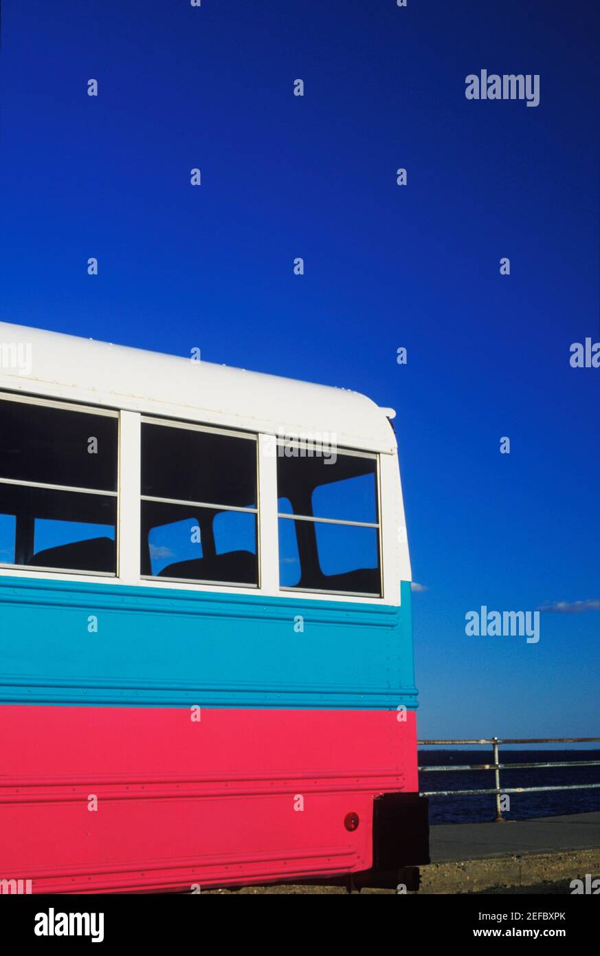 Nahaufnahme eines Busses Stockfoto