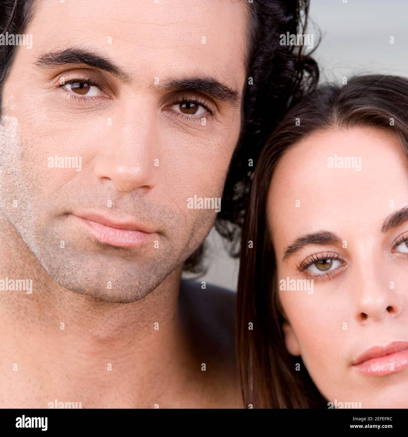 Porträt von einem erwachsenen Mann und eine junge Frau Stockfoto