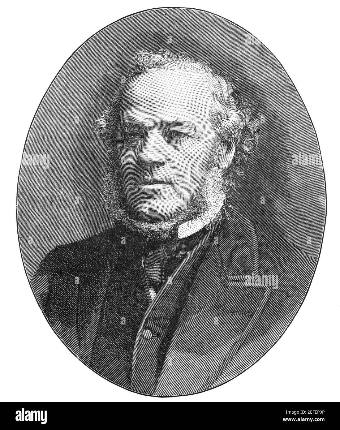 Henry Austin Bruce (danach Lord Aberdare). Liberaler Politiker; Abgeordneter für Merthyr Tydfil und später Renfrewshire, Innenminister bei William Gladstone Stockfoto