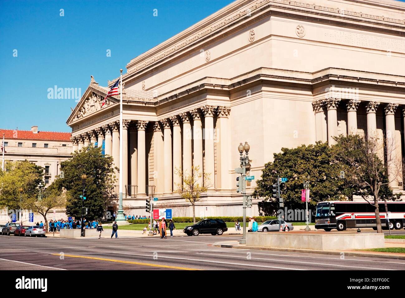 Fassade des National Archives Building, Washington DC, USA, Washington DC, USA Stockfoto