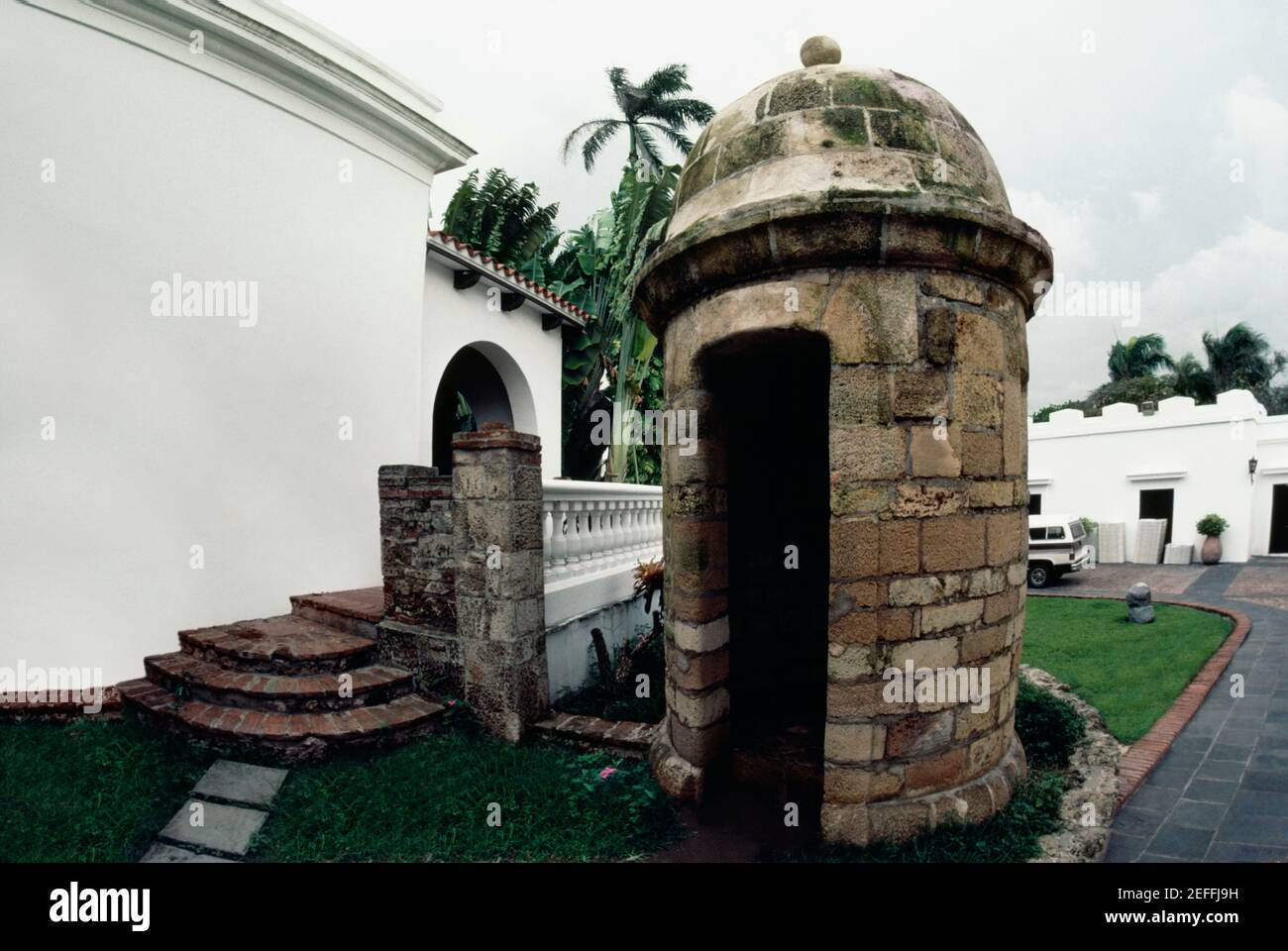 Seitenansicht einer gewölbten Struktur, Puerto Rico Stockfoto Seitenansicht einer gewölbten Struktur, Puerto Rico Stockfoto