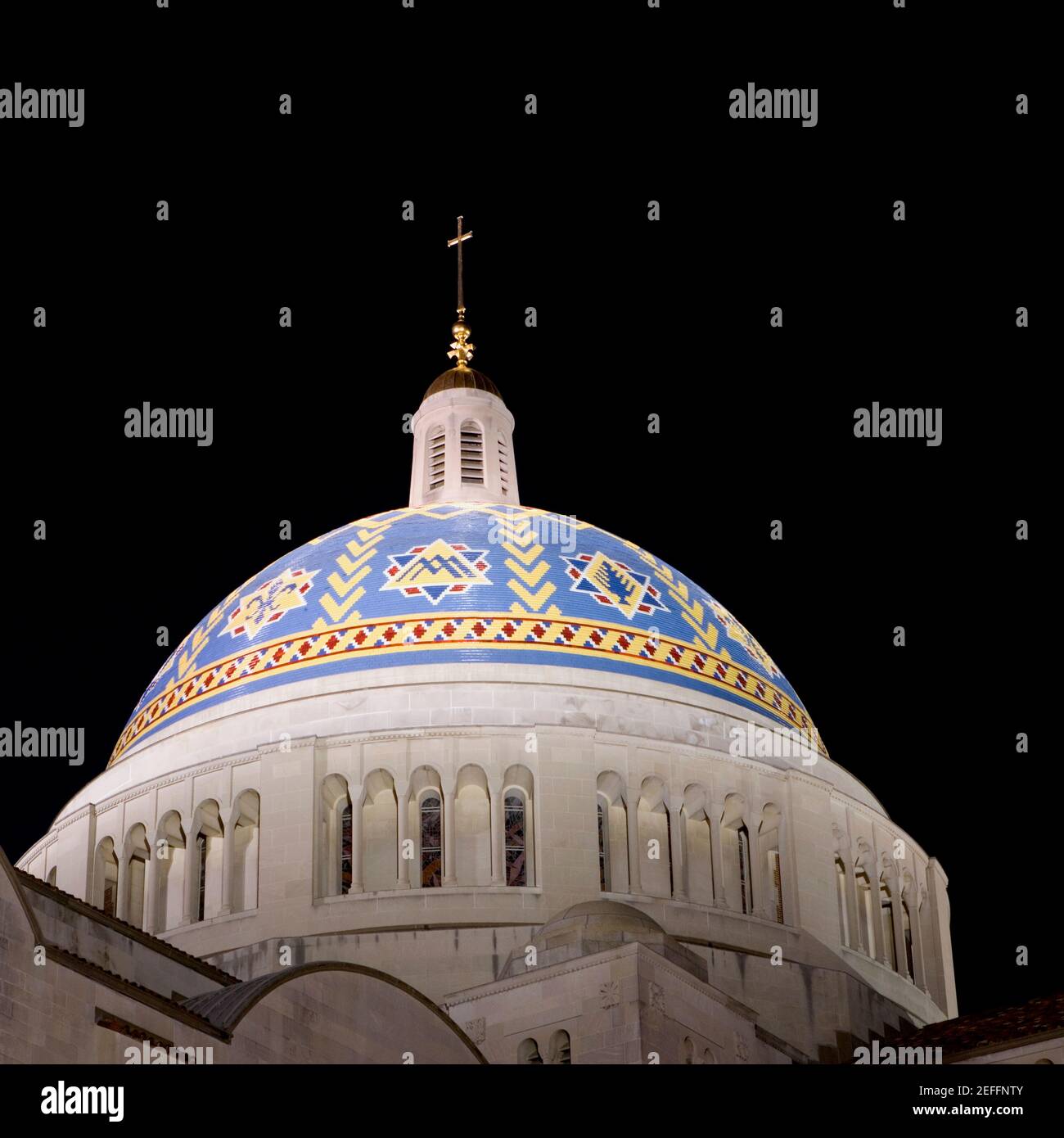 Niedrige Ansicht der Kuppel einer Kirche, Washington DC, USA Stockfoto