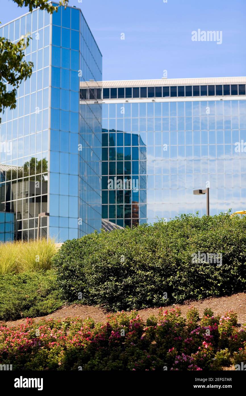 Niedriger Winkel Blick auf ein Hotel, Hyatt Regency Hotel, Baltimore, Maryland, USA Stockfoto