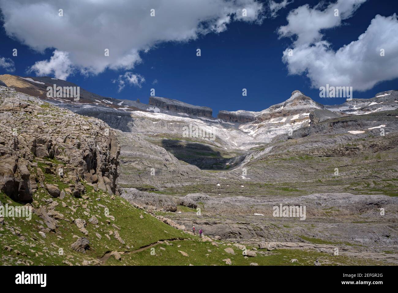 Faja de las Flores (Nationalpark Ordesa und Monte Perdido, Aragon, Pyrenäen, Spanien) ESP: Faja de las Flores, Parque Nacional de Ordesa y Monte Perdido (Aragon) Stockfoto