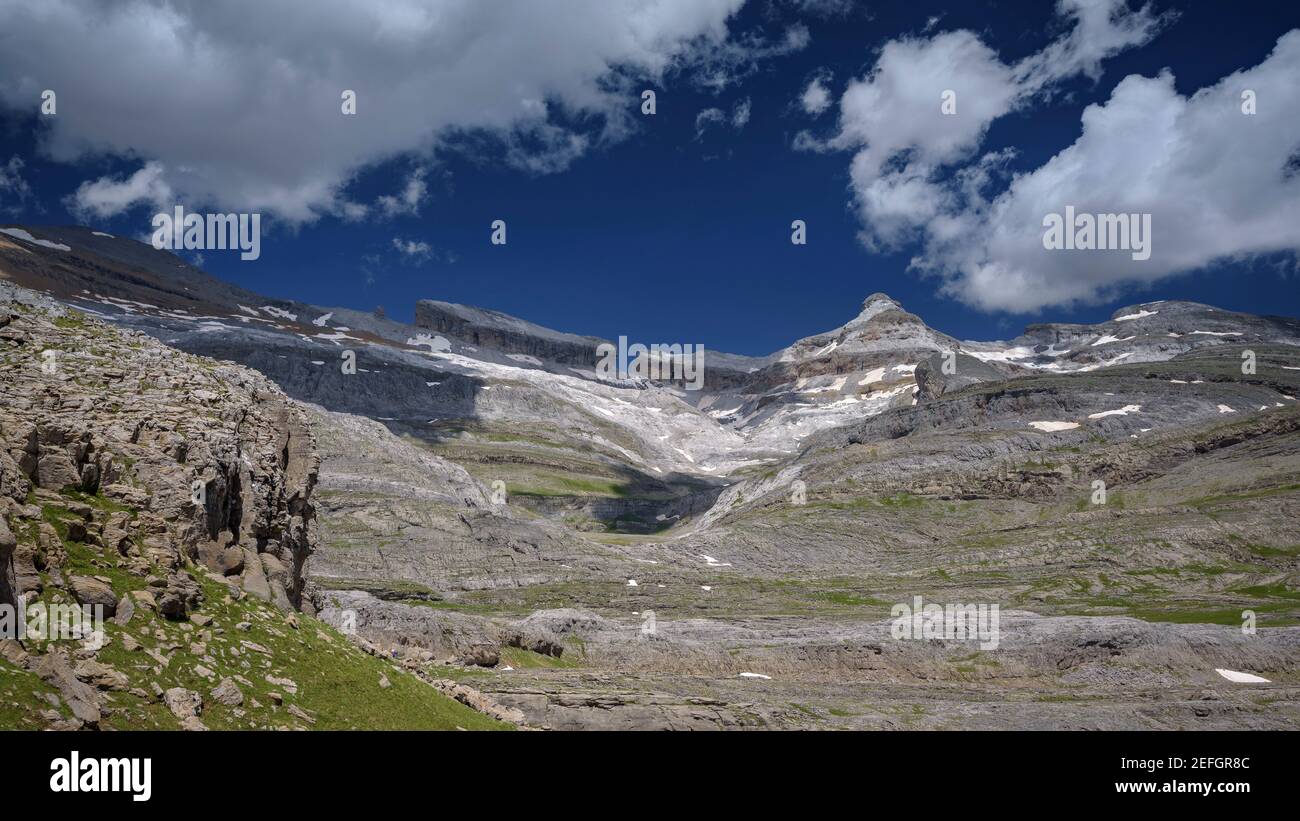 Faja de las Flores (Nationalpark Ordesa und Monte Perdido, Aragon, Pyrenäen, Spanien) ESP: Faja de las Flores, Parque Nacional de Ordesa y Monte Perdido (Aragon) Stockfoto
