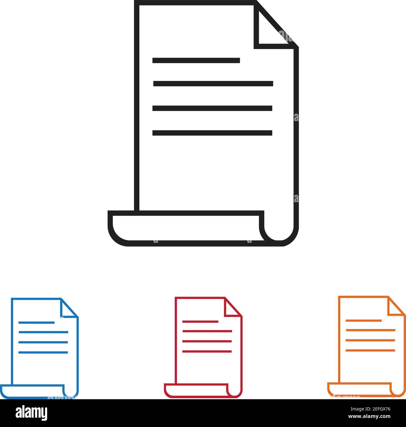 Dokumente Symbol Stock Vektor Illustration flach Design Stock Vektor